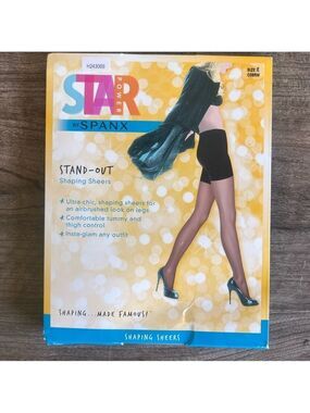Star Power by SPANX NEW Stand Out Shaping Sheer Hose Size E SKU#H243069